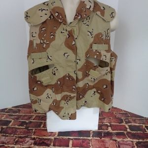 US Military Mens PASGT Brown Camo Vest